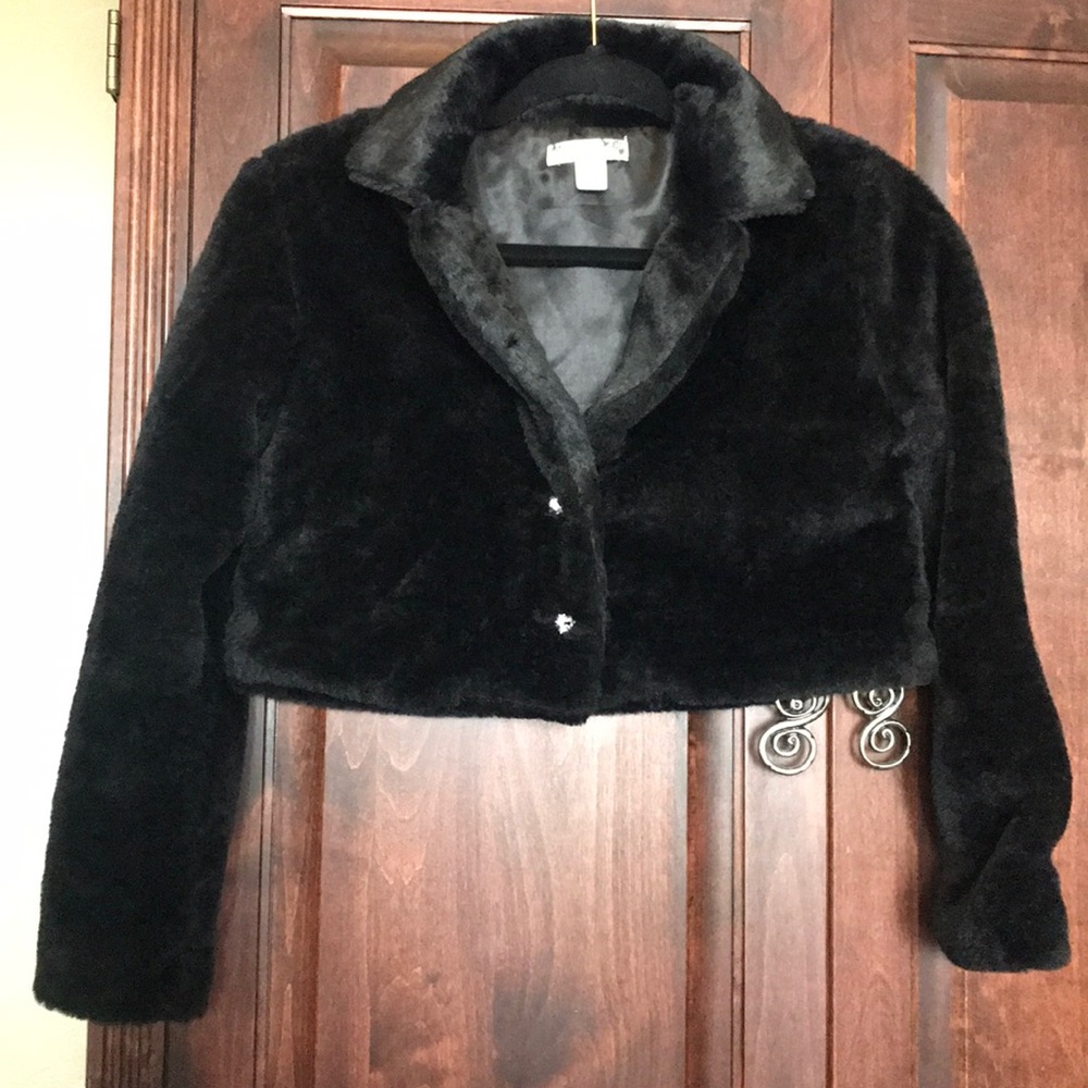 Girls faux fur jacket
